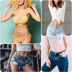 8 шт. 8-х стильная железная цепочка для брюк&nbsp;AJEW-CA0004-10