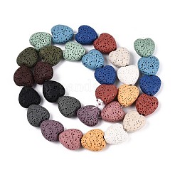 Бусы из натуральной лавы G-N257-19A-01