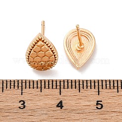 Латунь серьги&nbsp;EJEW-D288-05G