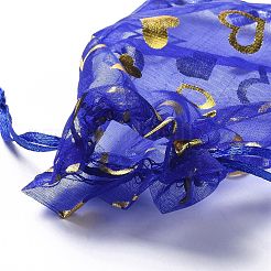 Мешочки для украшений из органзы на шнурках&nbsp;OP-I001-B07