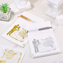 20 шт. 2-цветные прямоугольные пластиковые подарочные пакеты для конфет ABAG-TA0001-35