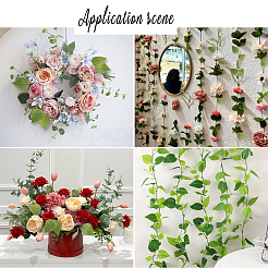 60 Stück künstliches Sonnenblumenblatt aus Kunststoff und Seidenstoff&nbsp;AJEW-SP0003-99