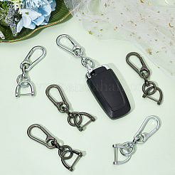 6 шт. 2-х цветные застежки для брелка из сплава DIY-CA0004-46