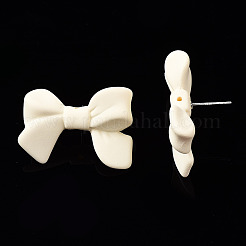 Accessoires de boucles d'oreilles en plastique ccb peintes à la bombe&nbsp;CCB-Q091-07G