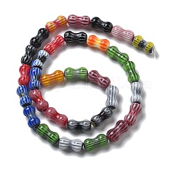 Ручной работы millefiori стеклянные бусины нитки LAMP-F035-04