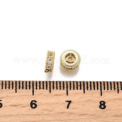 Латунные микро проложить кубического циркония бусы&nbsp;KK-C106-24A-02