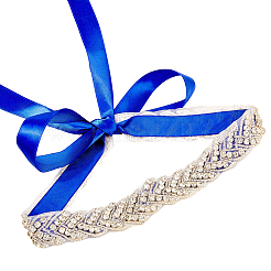 Cinturón de cadena de aleación con diamantes de imitación&nbsp;AJEW-WH20072-39B