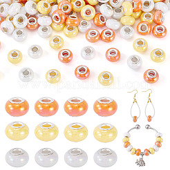 150шт европейские бусины из непрозрачной смолы&nbsp;RESI-TA0004-61A