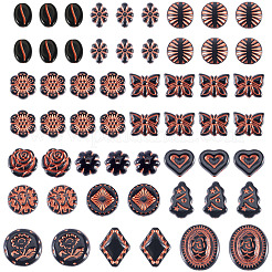 257 шт. Непрозрачные акриловые бусины OACR-TA0003-67