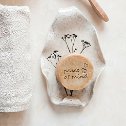 Прозрачные акриловые штампы для мыла DIY-WH0446-009