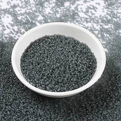 MIYUKIラウンドロカイユビーズ  日本製シードビーズ  （rr152f）マット透明グレー  15/0  1.5mm  穴：0.7mm  約5555PCS /ボトル  10 G /ボトル&nbsp;SEED-JP0010-RR0152F