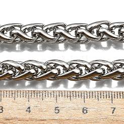 Модные ожерелья из нержавеющей стали 304 с цепочкой из пшеницы STAS-A028-N003P