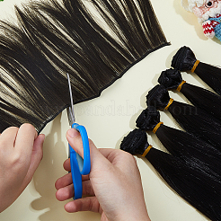 Kunststoff lange gerade Frisur Puppe Perücke Haare&nbsp;LS-DIY-WH0588-49A
