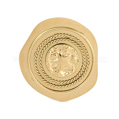 Нерегулярные круглые открытые манжеты из нержавеющей стали 304 для женщин&nbsp;RJEW-S410-03G-01