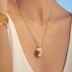 1 шт. латунная цепочка с подвесками в виде букв из сплава NJEW-LP0001-41J-G