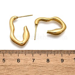 Серьги-гвоздики из нержавеющей стали 304 с ионным покрытием (IP)&nbsp;EJEW-P197-03G