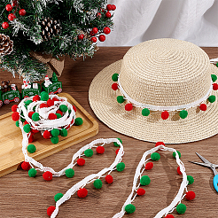 8.3 м полиэстеровая разноцветная бахрома из помпонов&nbsp;OCOR-PH0007-13A