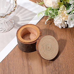 1 шт. деревянные коробки для колец с крышкой DJEW-SP0001-10