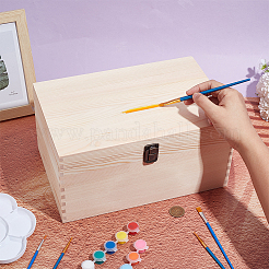 Cajas de almacenamiento de madera&nbsp;WOOD-WH0062-50A