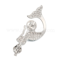 Броши из сплава русалок со стразами для одежды рюкзака&nbsp;LS-PALLOY-D361-24P-02