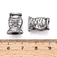 Бусины европейского стиля с крупными отверстиями из нержавеющей стали 304&nbsp;STAS-T072-107AS