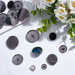 50 шт. 5 стильных пуговицы из сплава с тремя отверстиями на ножке BUTT-WR0001-10B
