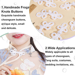 16 Stück handgemachte chinesische Frösche Knoten Knöpfe Sets&nbsp;BUTT-AN0001-07