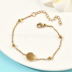 Armbänder aus Edelstahl 304 mit Meeresmotiven&nbsp;BJEW-F534-02G
