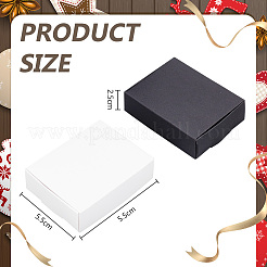 30 шт. подарочная коробка из крафт-бумаги двух цветов CON-DR0001-05