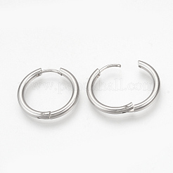 Серьги-кольца Huggie Hoop из нержавеющей стали 201 MAK-R021-17mm
