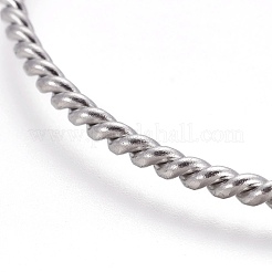 Изготовление регулируемого витого расширяемого браслета из нержавеющей стали BJEW-XCP0002-09P