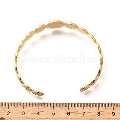 Браслеты-манжеты из нержавеющей стали 304 BJEW-F457-25G