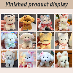 10шт палочки из флиса 5 цветов кораллового цвета&nbsp;DIY-CP0011-74D