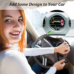 6 шт. 6 стиля зажимов для воздуховодов автомобиля из натурального агата HJEW-OC00061