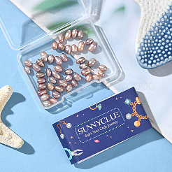 1 нить бусин из натурального культивированного пресноводного жемчуга PEAR-SC0001-44