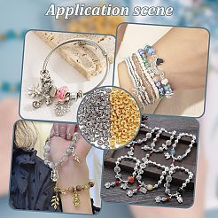 200 шт. 2 цвета бусины из сплава в тибетском стиле FIND-AR0004-83