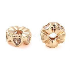 Латунные микропаве из прозрачного кубического циркония KK-U028-26G