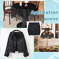 Кружевная лента из полиэстера с кисточками OCOR-FG0002-45D