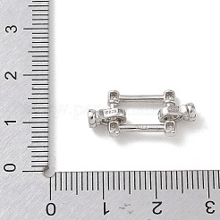 925 fermoir déployant en argent sterling avec micro pavés de zircone cubique transparents&nbsp;SE-CBAF1B0-04P