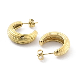 Ионное покрытие (ip) серьги-гвоздики из нержавеющей стали 304 EJEW-P258-03G