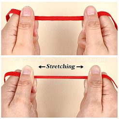 18м 18-х цветный плоский полиэстеровый эластичный шнур&nbsp;EC-ME0001-01