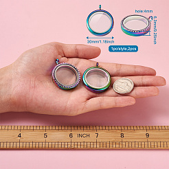 2шт 2 стиля сплава магнитные подвески-медальоны&nbsp;PALLOY-TA0002-33M