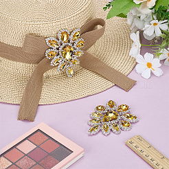 Стеклянные кабошоны со стразами RGLA-FG0001-28S-05