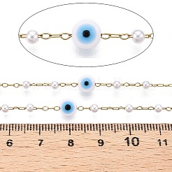 Цепочки из бусин ручной работы и искусственного жемчуга CHS-T006-13G