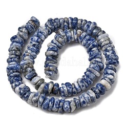 Натуральное синее пятно нитки из бисера яшмы G-A285-A10-01