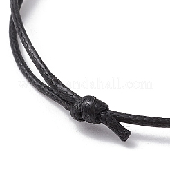 Изготовление регулируемого браслета из вощеного полиэфирного шнура AJEW-JB01317-03