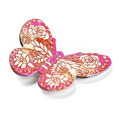 Печатные непрозрачные акриловые бусины&nbsp;MACR-R004-02B