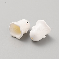 Непрозрачные акриловые бусины MACR-WH20003-01I