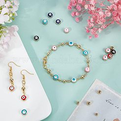 116шт набор для самостоятельного изготовления браслета в стиле «сглаз»&nbsp;DIY-NB0005-01