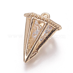 Латунные микро проложить кубического циркония подвески&nbsp;ZIRC-MSMC001-01